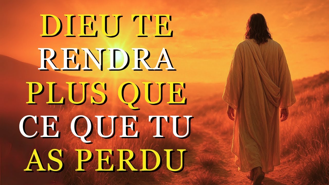 DIEU TE DIT : LE TEMPS VIENT OÙ TU VAS RÉCUPÉRER BEAUCOUP DE CHOSES PERDUES