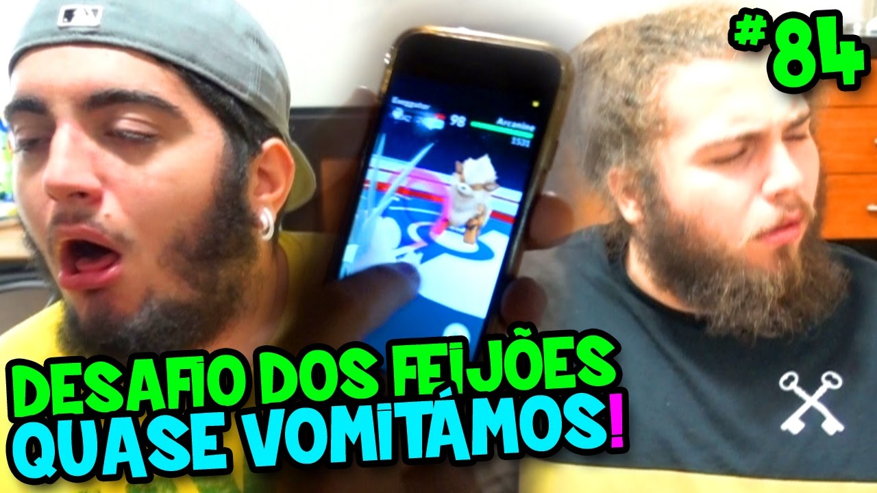 POKÉMON GO #84 - DESAFIO DOS FEIJÕES - QUASE VOMITÁMOS!! QUEM VENCE O GINÁSIO?!