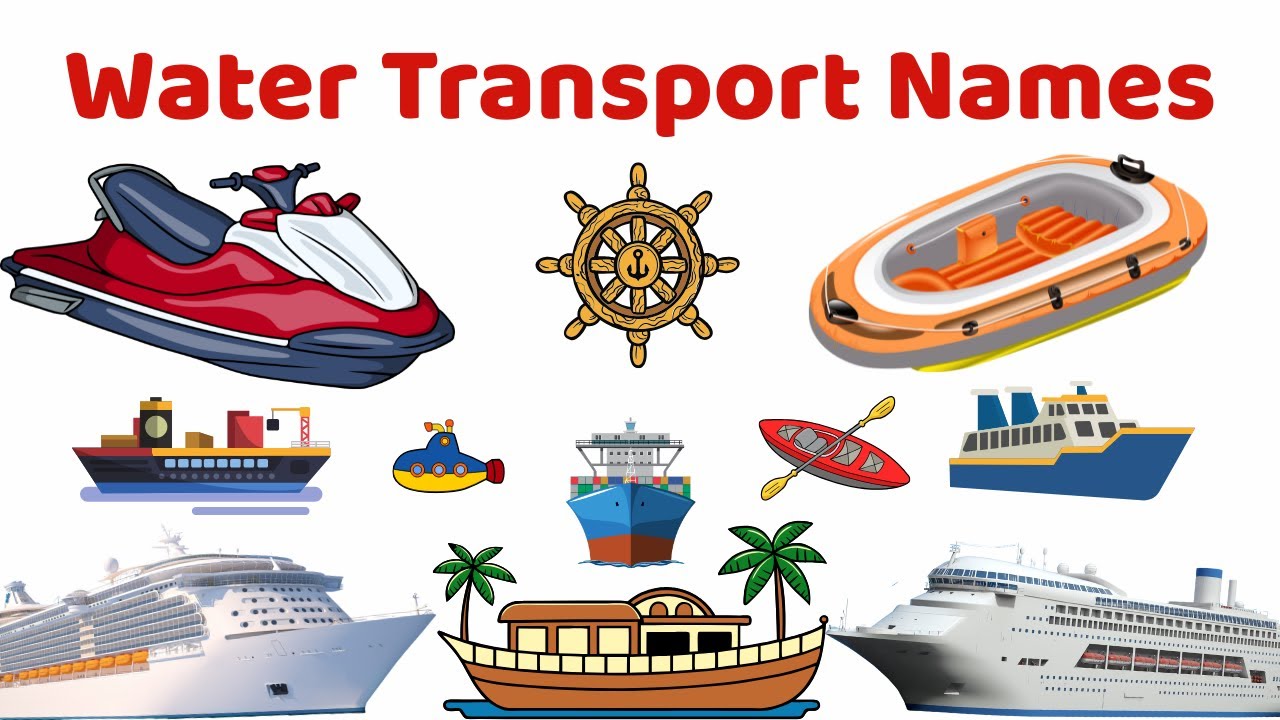 You know? Water Transport Names with Pictures for Kids | English Bangla | Preschool Learning