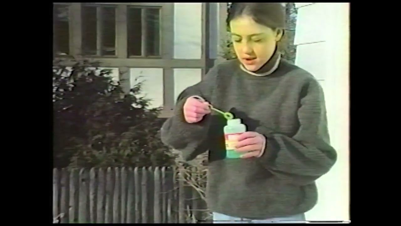 Frozen soap bubbles from 1996