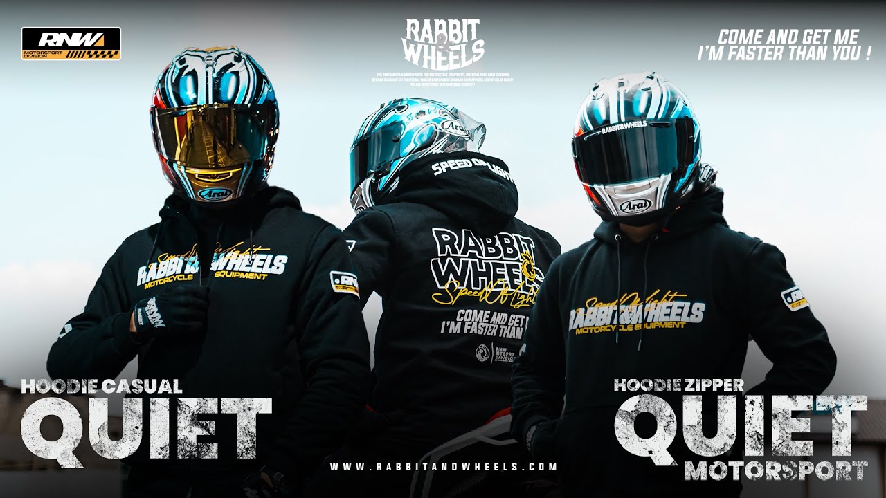 RABBIT AND WHEELS - Quiet Casual Hoodie & Zipper Hoodie Motorsport
