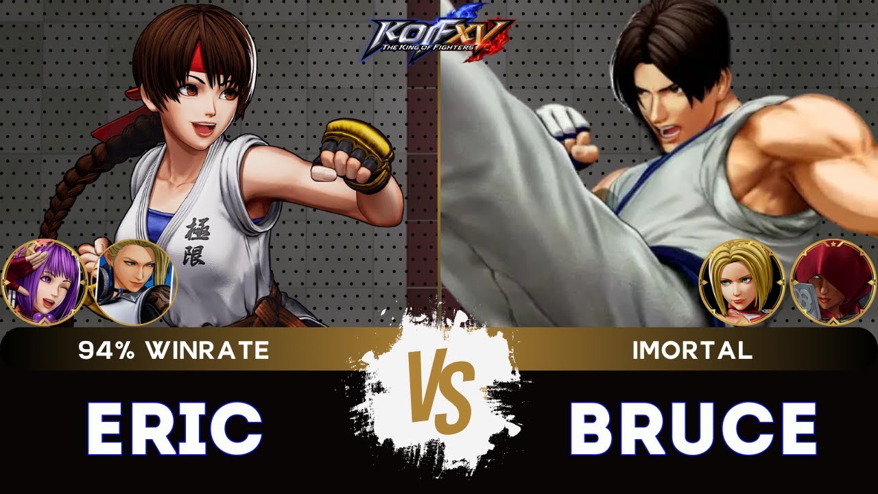 KOF XV🎞️ERIC (Mature/Athena/Yuri) vs BRUCE (Blue Mary/Najd/Kim)🎞️Replay Match - 08/25