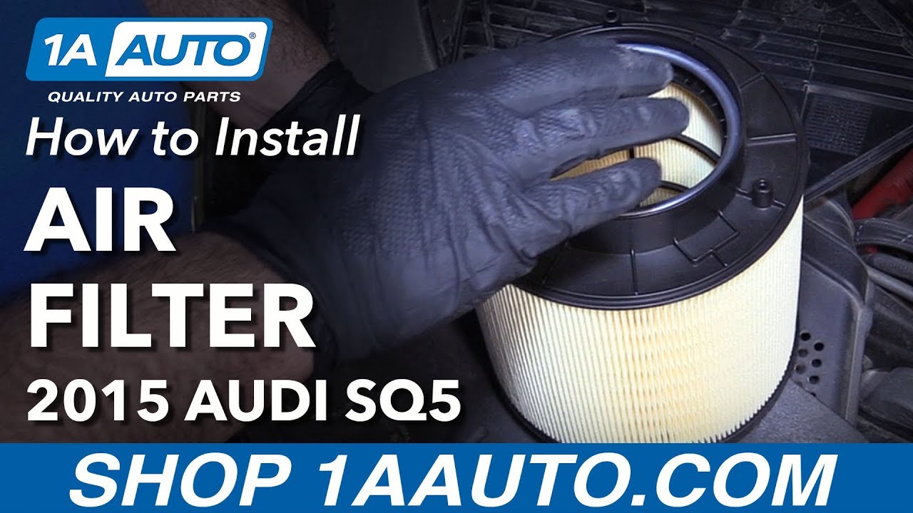 How to Replace Air Filter and Snow Screen 14-19 Audi SQ5