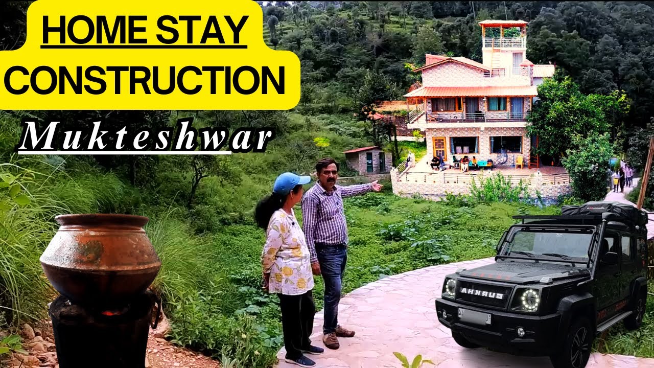 Retired Couple's Pahadi House converted to Home Stay in Mukteshwar, U.K. | होम स्टे का काम प्रगति पर