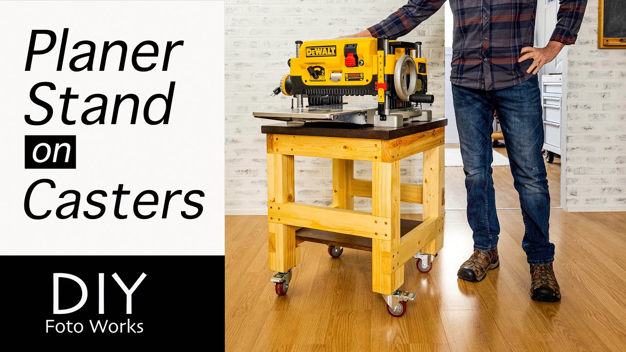 Planer Stand/Rolling Tool Cart I DIY I  4K