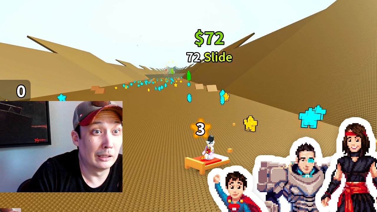 Roblox Build-a-Boat But You Fall Down a Hill!
