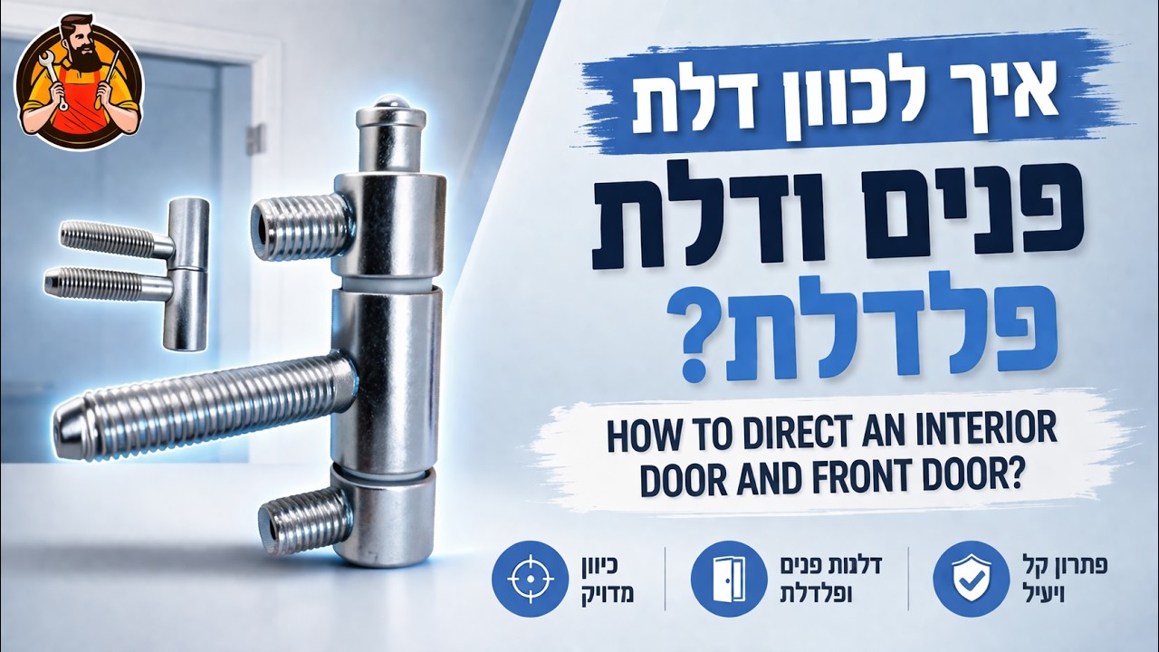 כיוון דלת (איזון דלת) | Door balance | עשה זאת בעצמך