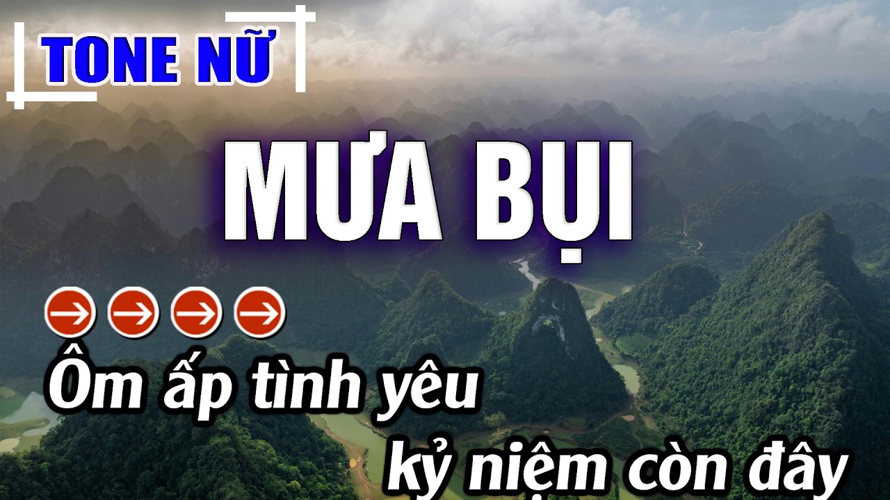 Mưa Bụi Karaoke Tone Nữ Beat Mới | Karaoke Đăng Khôi