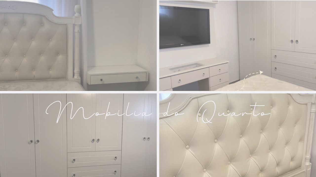 Chegou a Mobília do Quarto, Quarto estilo Americano, Guarda Roupas Henn, Puxadores de Cristal 🤍