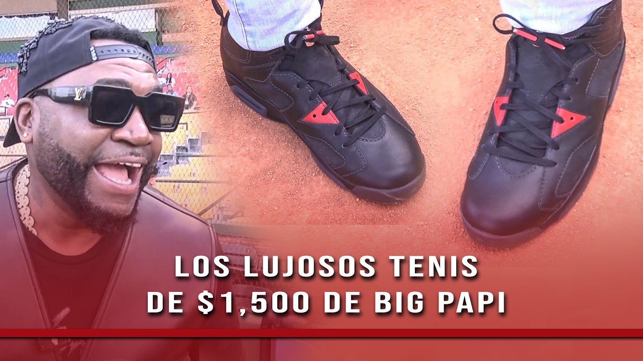 David Ortiz exhibe tenis de 1,500 dólares con diseño exclusivo