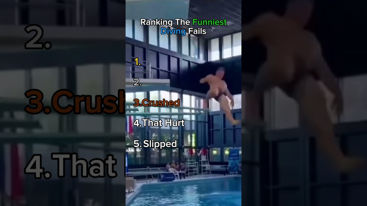 Ranking The Funniest Diving Fails #diving #fail #funny #top5 #funnyfailsranked