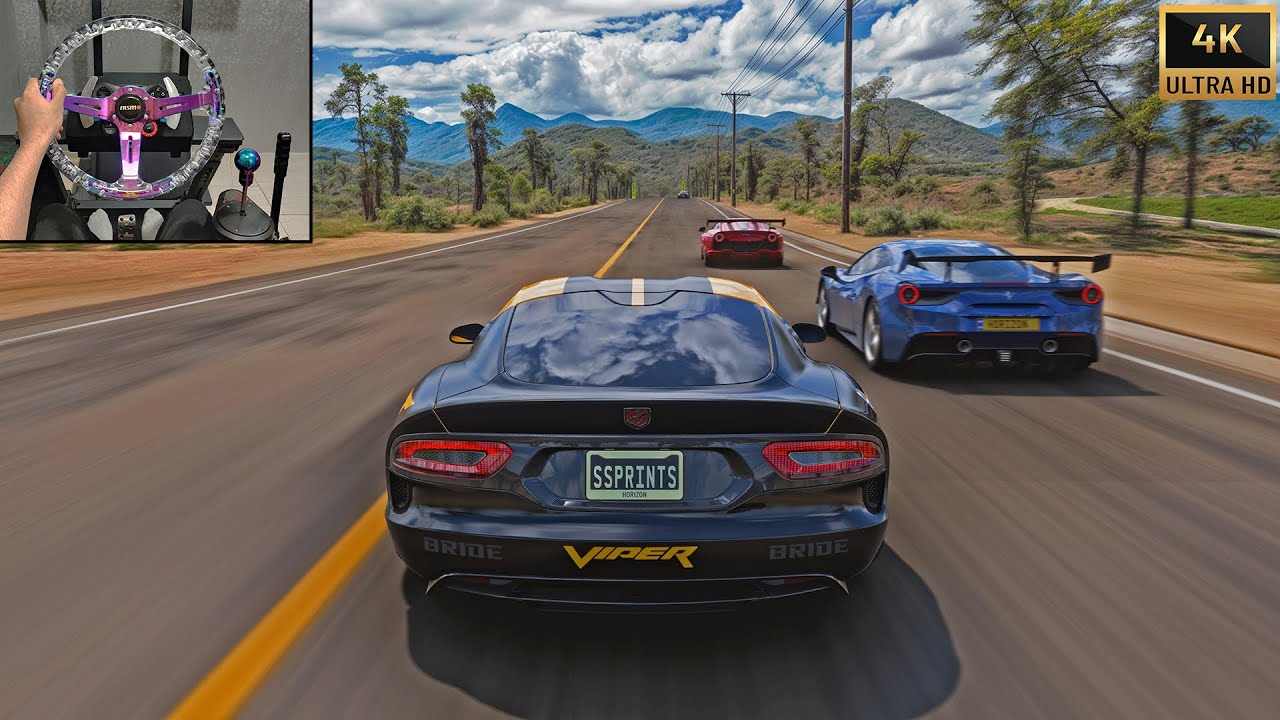 1200HP Dodge SRT Viper GTS VS Supercars | Forza Horizon 5 Steering Wheel Gameplay