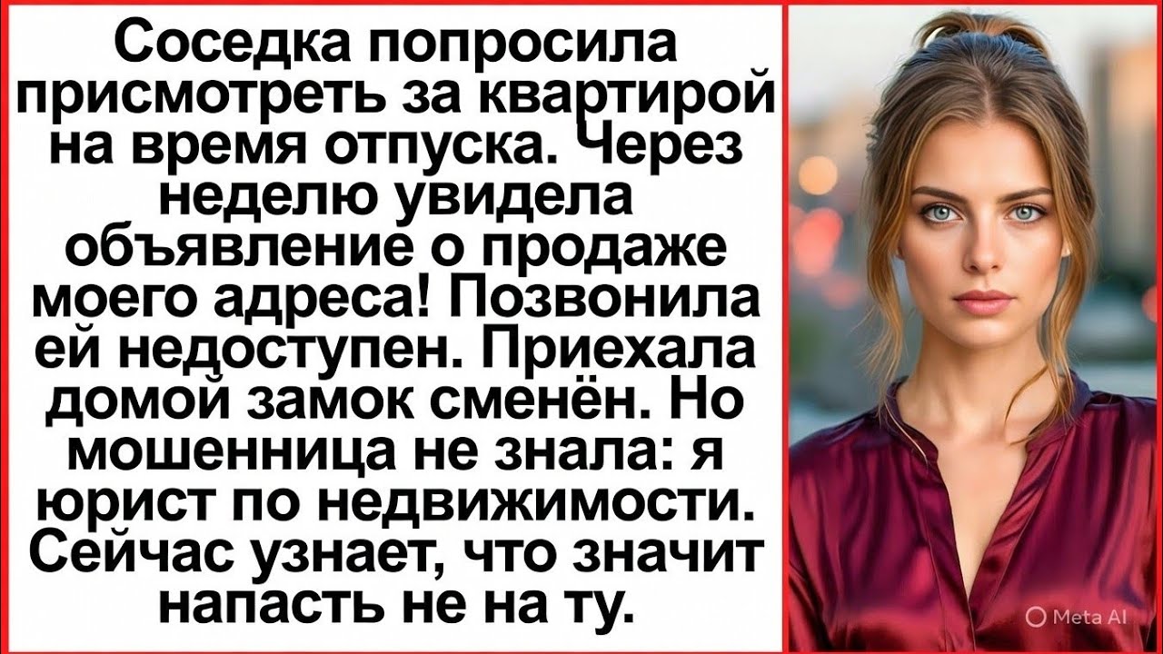 Соседка выставила МОЮ квартиру на продажу! Она не знала, что я юрист. Время платить по счетам