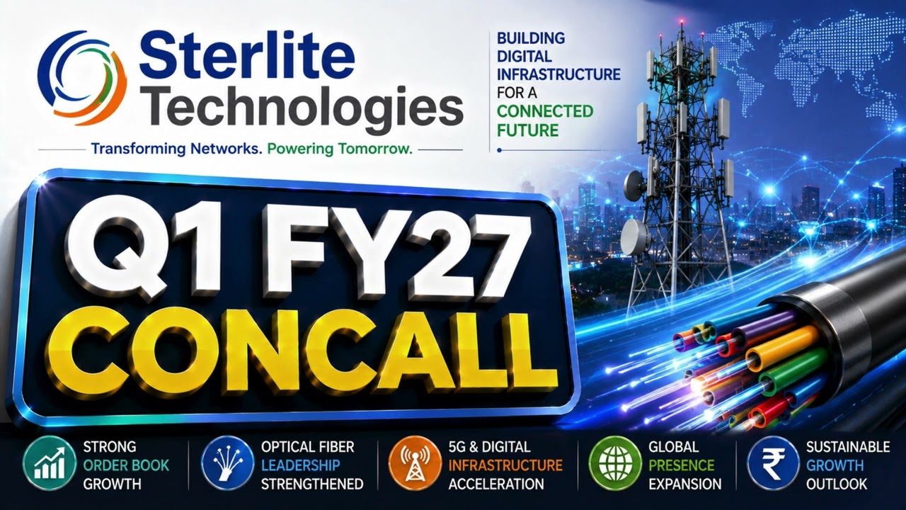 Sterlite Technologies Q1 FY27 Concall: Optical Fiber Demand, Order Book & Management Outlook