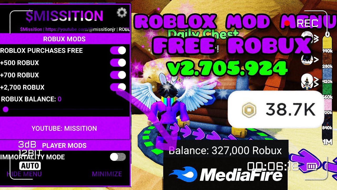 Roblox Mod Menu Unlimited Robux | New Version APK 2.705.924 | Roblox Mod Menu 2026