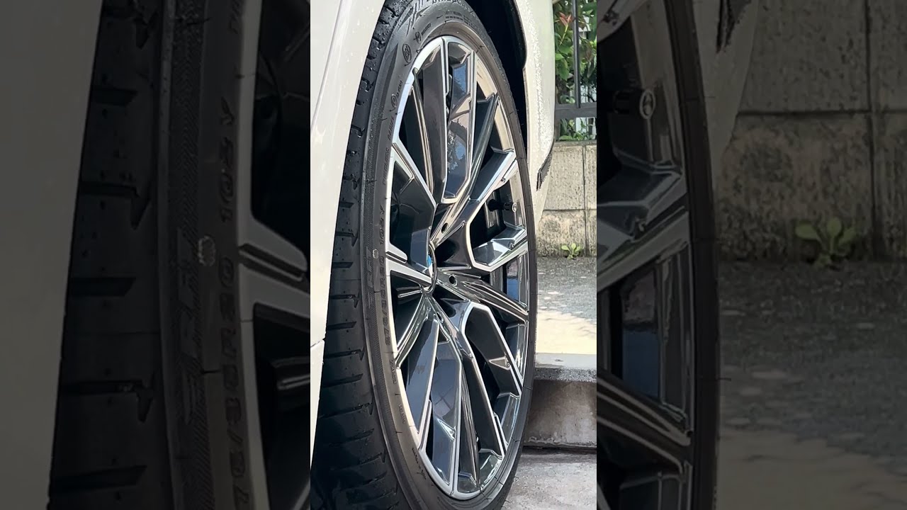 BMW//alloy wheels‐Wheel cleaning work‐SONAX Extreme Wheel Cleaner//Cleaning work completed