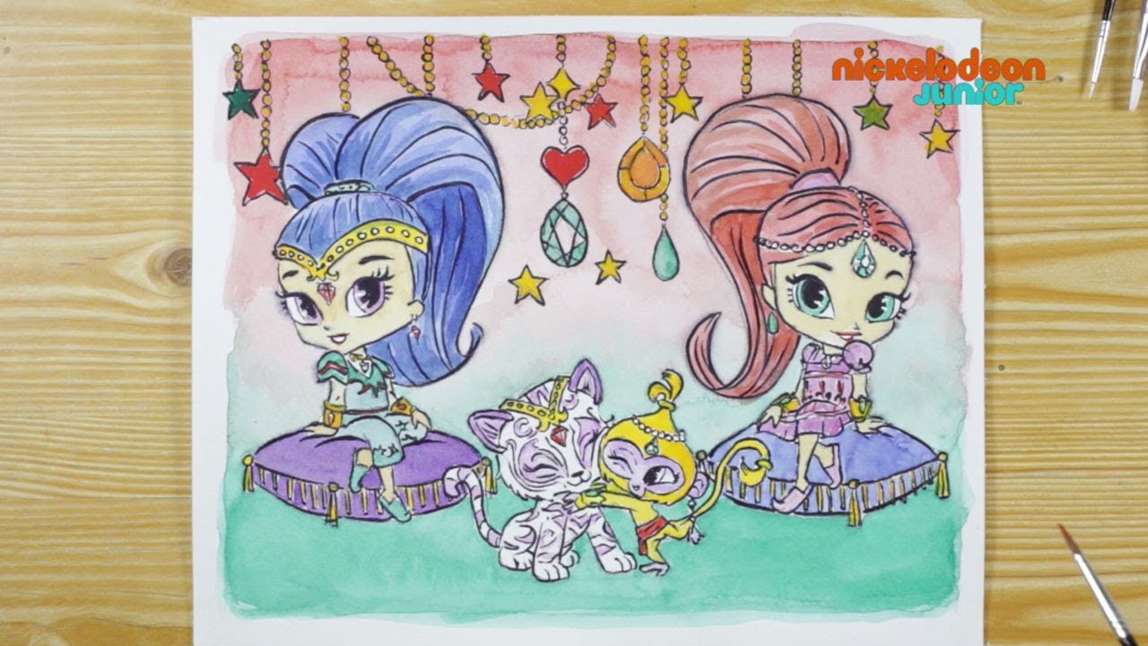 1, 2, 3… Coloriage ! | Shimmer et Shine : Dans le salon | Episode entier | NICKELODEON JUNIOR