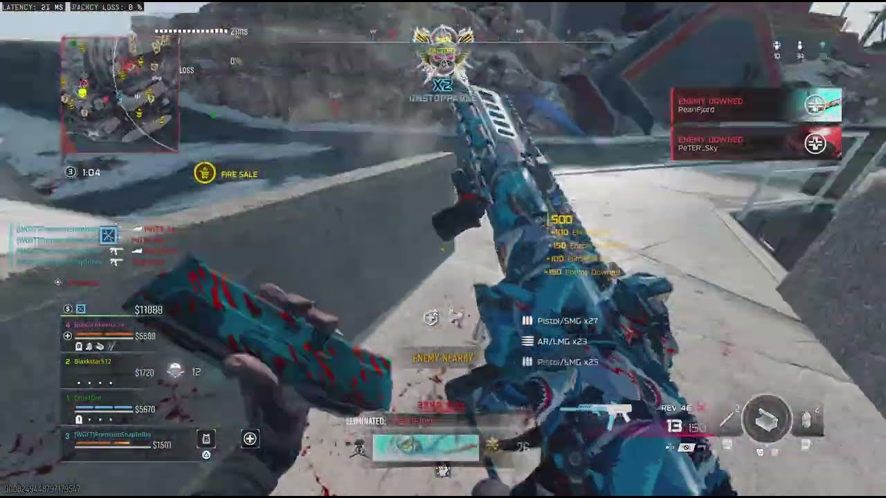 47 Kill Win w/Dom, Star & Dot. Part of 11 Winstreak