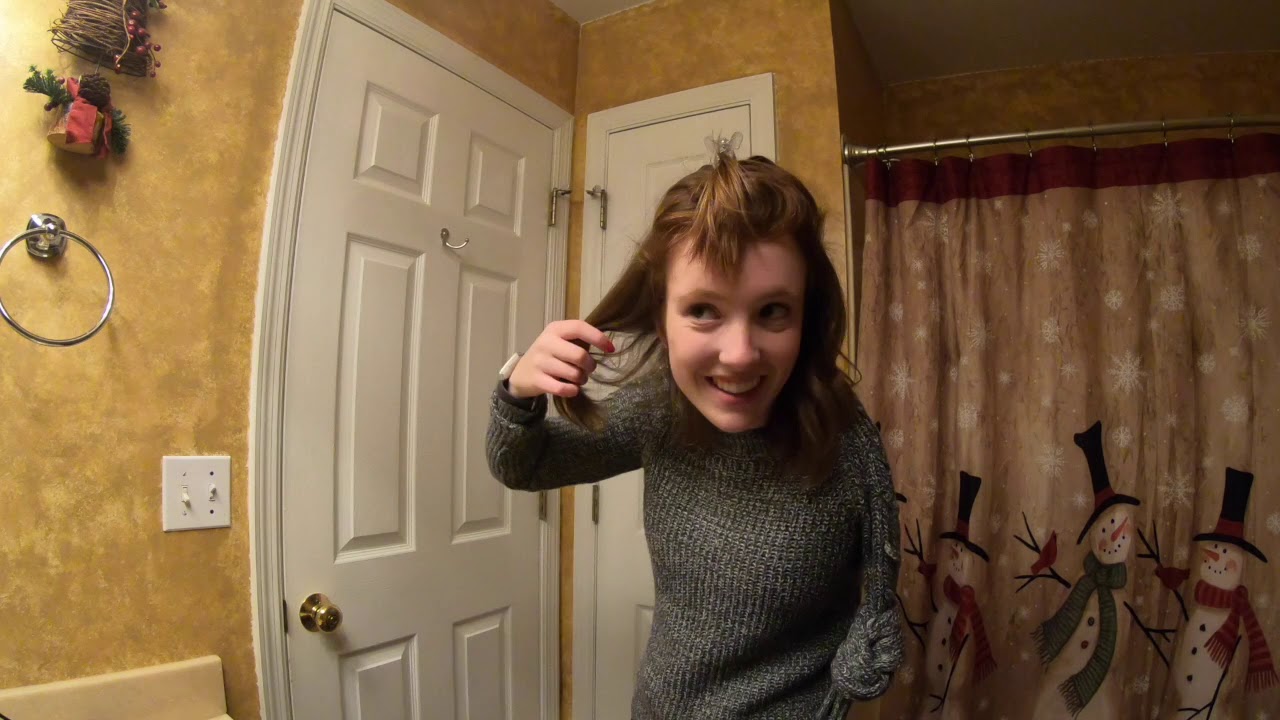 Curling my Hair One Handed With a Straightener!