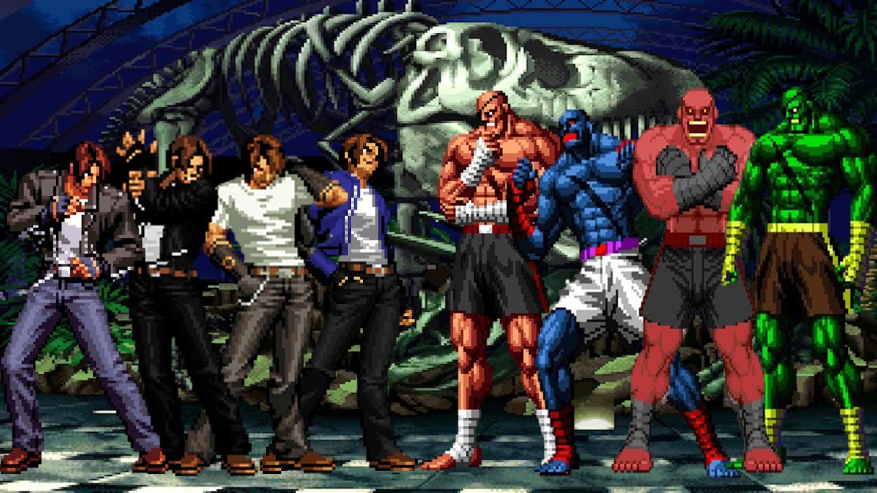 [KOF Mugen] Команда Кё Кусанаги против команды Сагат