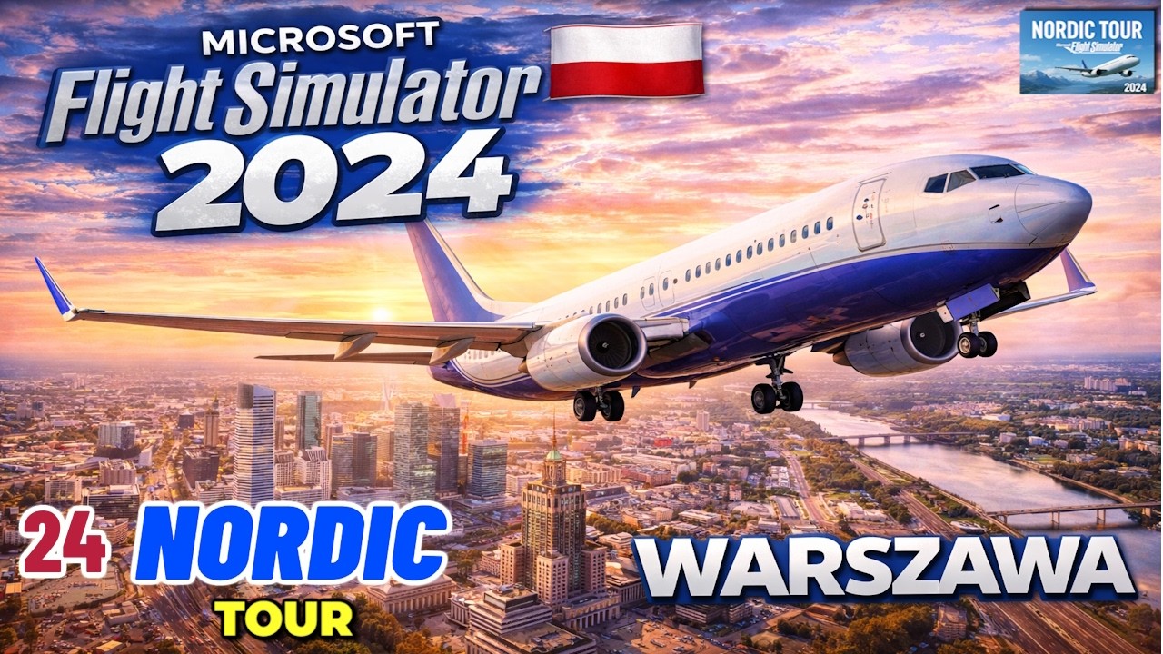 WARSZAWA BOEING 737-800 PMDG | MSFS 2024 I KONIEC Nordic TOUR #24