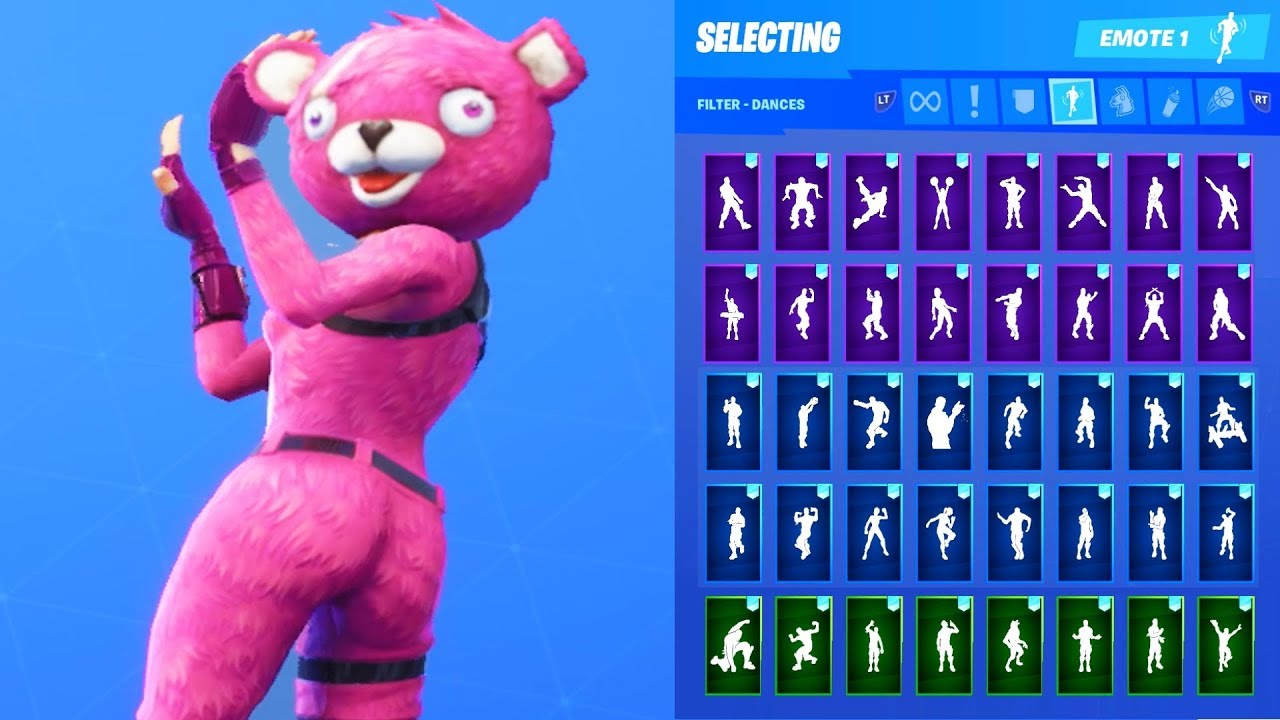CUDDLE TEAM LEADER SKIN SHOWCASE WITH ALL FORTNITE DANCES & EMOTES