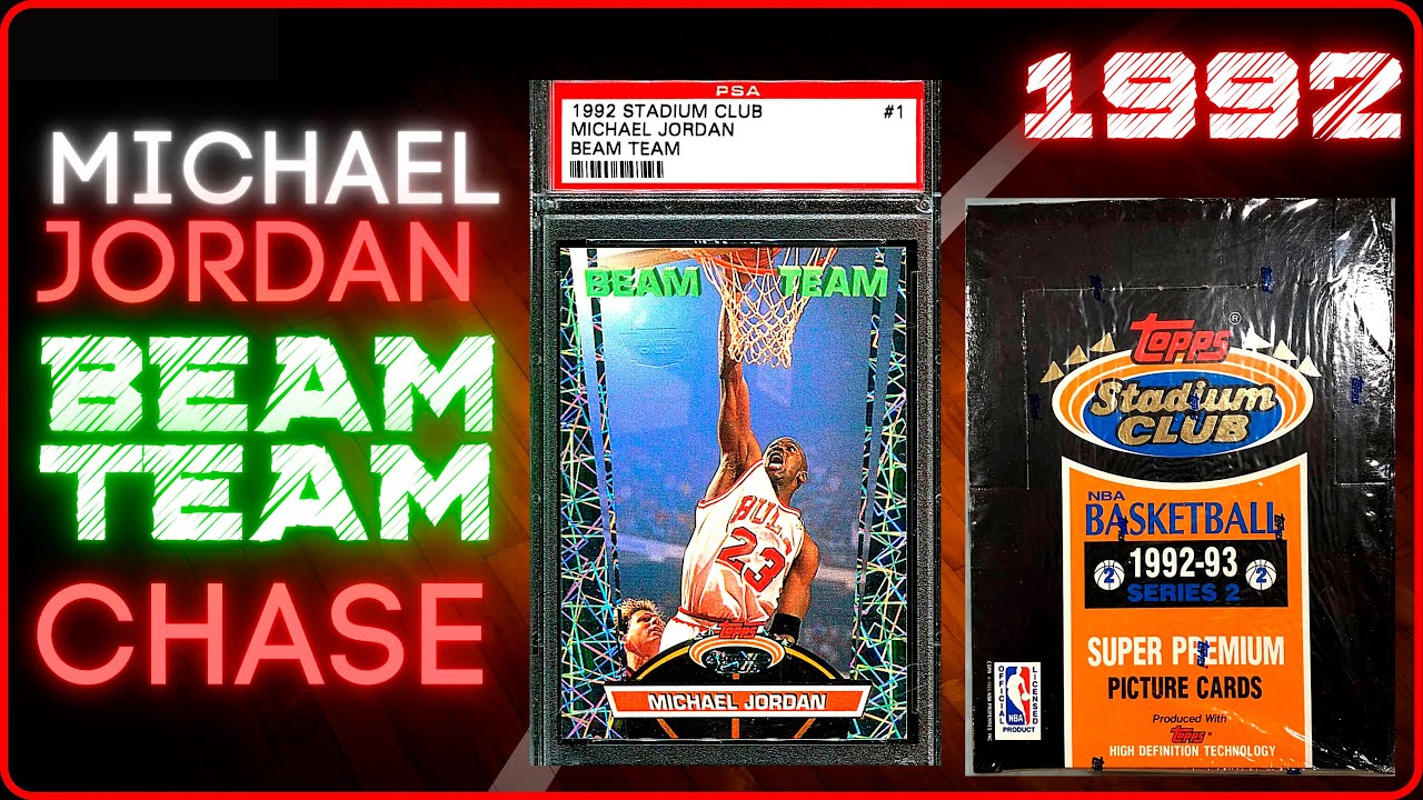1992-93 Topps Stadium Club Basketball Box Break! Beam Team Michael Jordan Chase!