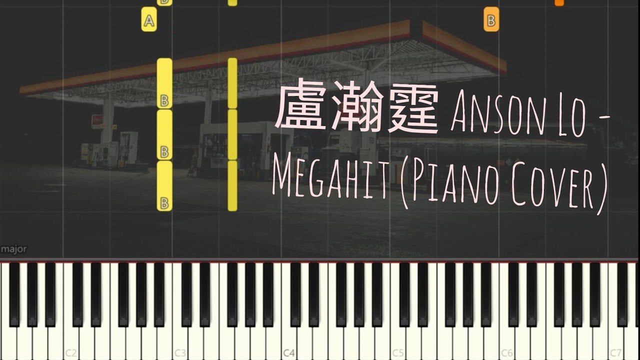 Anson Lo 盧瀚霆 - Megahit | Piano Pop Song Tutorial  琴譜 Sheet