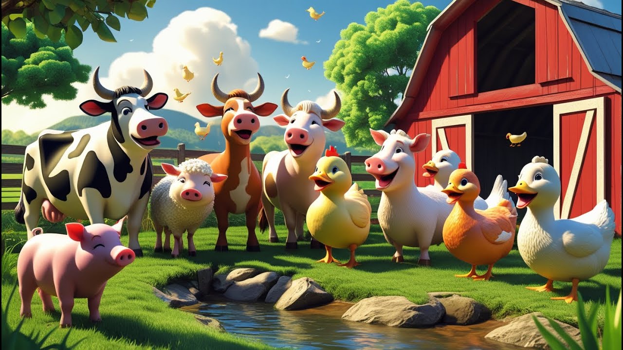 Farm Animal Song for Kids | Nursery Rhymes with Animal Sounds & Fun Learning