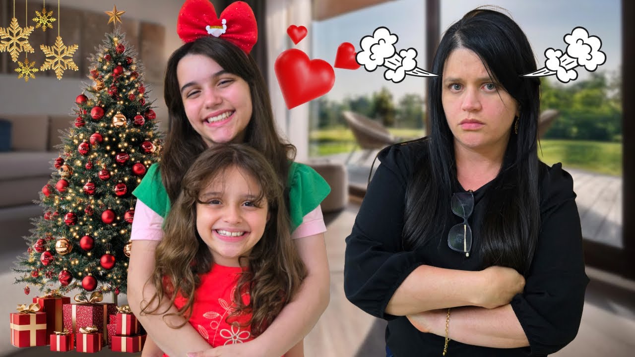 Marina e Elisa e a História Engraçada de uma NOVA IRMÃ no Natal