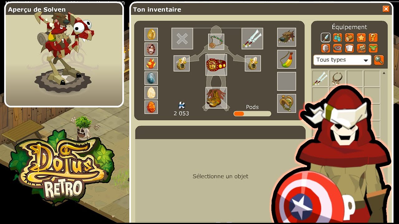 Pr&eacute;sentation Stuff Sram 70 PvP l  Fin de la s&eacute;rie - Dofus R&eacute;tro PvP