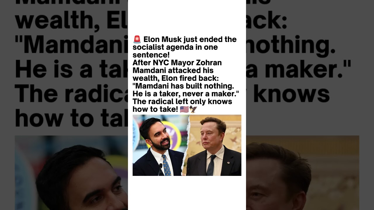 Elon Musk vs Zohran Mamdani 🇺🇸