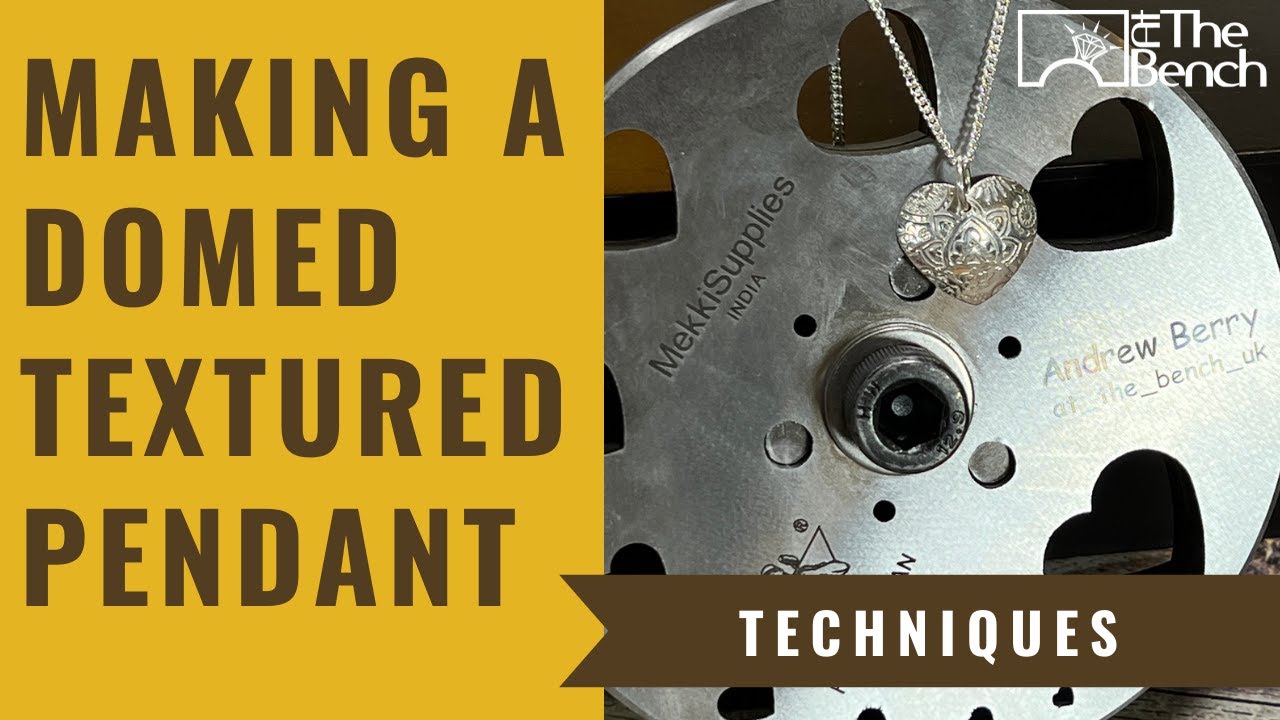 Make a Textured Heart Domed Pendant With The Mekki Supplies Disc Cutter