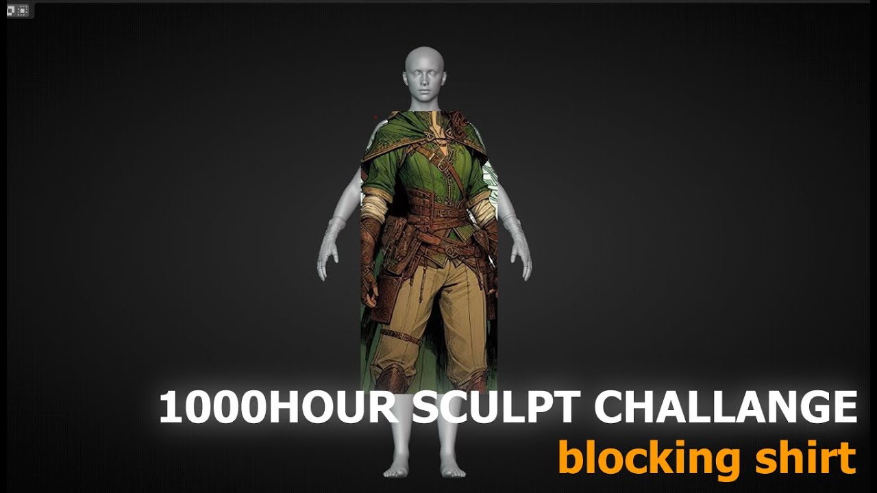 🔴 LIVE – 1000 Hours 3D Sculpting Challenge | Hour 6.5 | continue blocking with blender