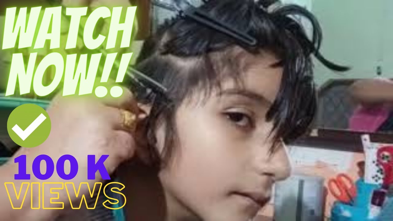 School girl Cut| How to Cut Long Length hair to  Short Length Hair | Neha Makeover