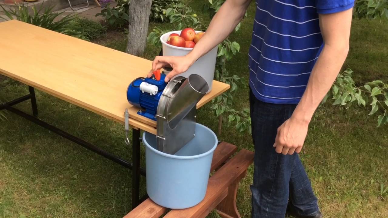 Apple crusher ESE-018, fruit grinder, grape mill, pineapples, quinces, pears, ginger, carrots, berry