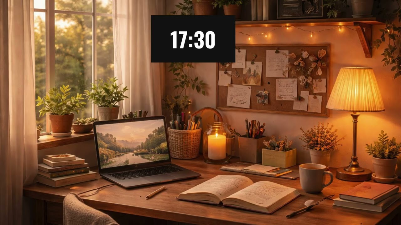 25 MIN POMODORO TIMER | Cozy study and focus | LOFI MUSIC