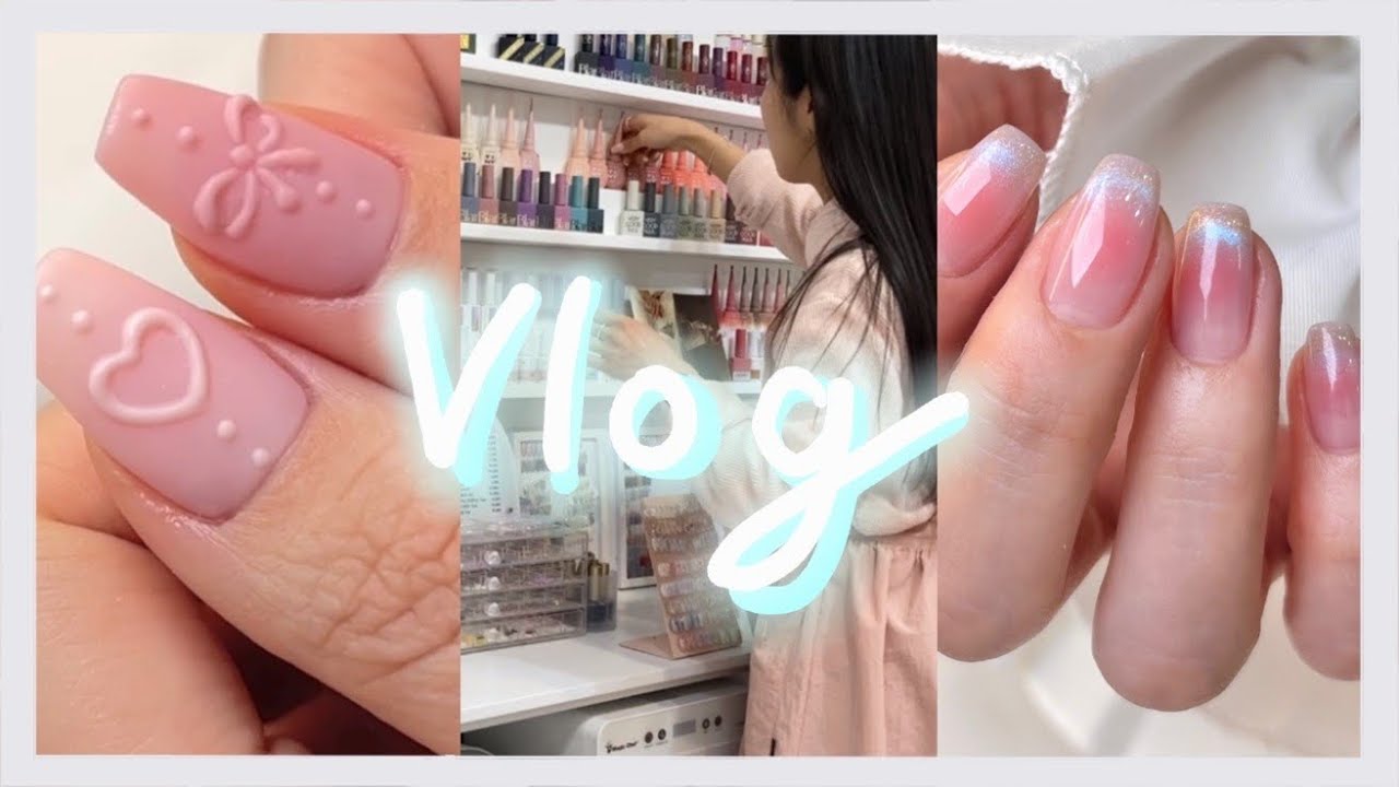 32. [SUB] 꼼꼼 정리 집착 네일 브이로그 Korean Nail vlog 하트자석네일 뒷북,,! 화이트인테리어 일리머신 지름 nailtutorial  cateyenail