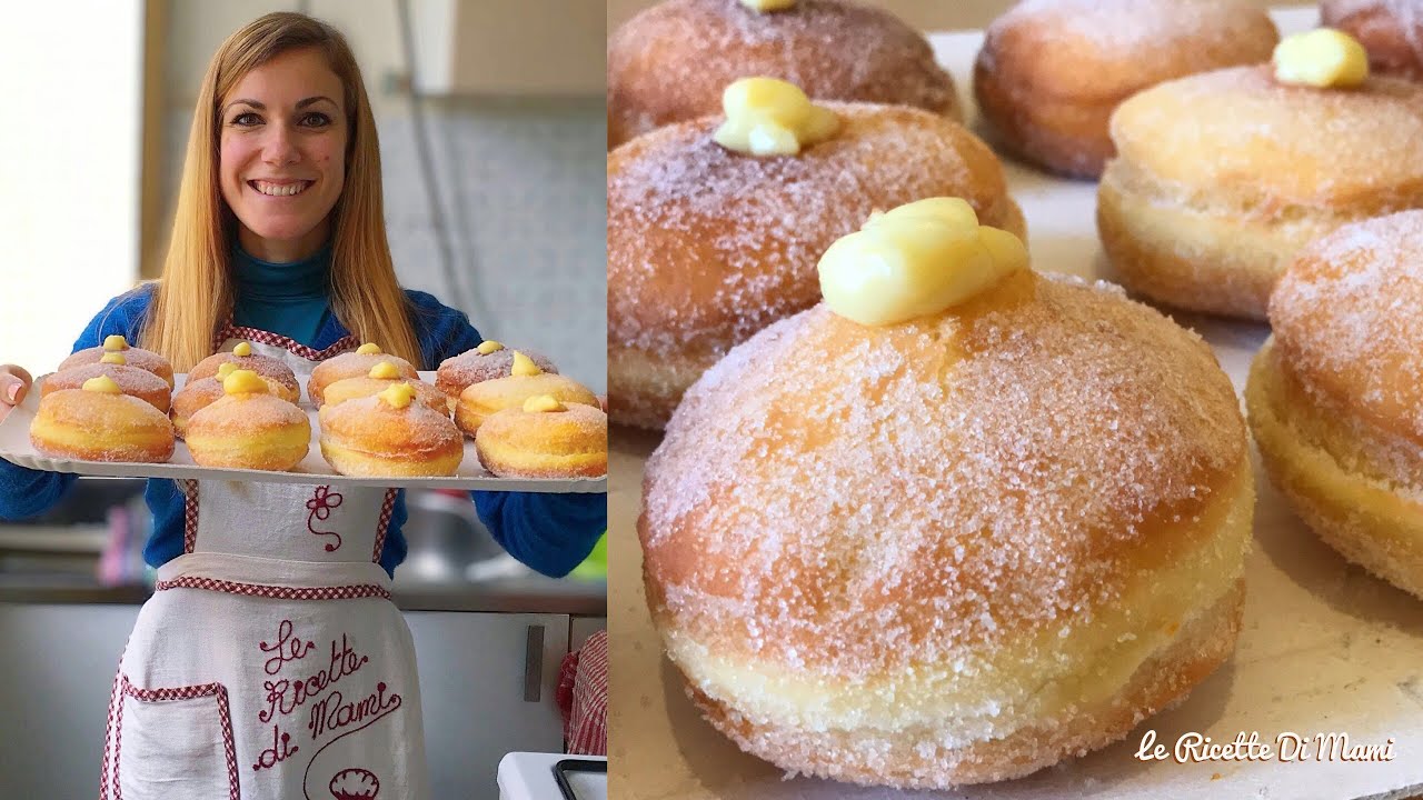 BOMBOLONI ALLA CREMA SOFFICISSIMI - BOMBE SARDE CON CREMA PASTICCERA - Ricetta Perfetta - Carnevale