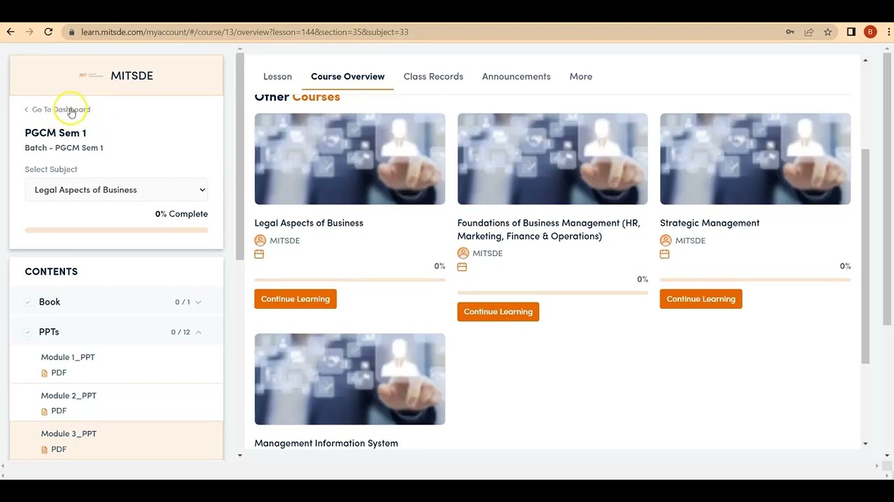 New LMS Overview