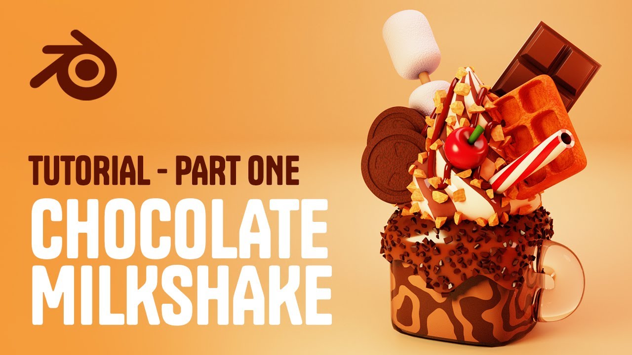 Blender 3D Tutorial: Create a Chocolate Milkshake [Part 1]