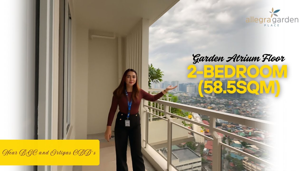 DMCI Homes Allegra Garden Place | 2-Bedroom unit 58.5sqm | Atrium Garden Floor Level 🍃 #dmcihomes