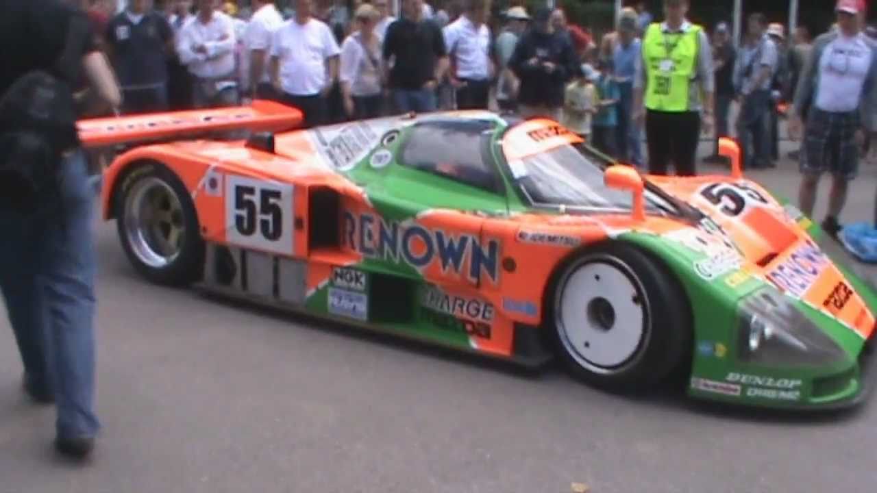 Mazda 787 B Great sound, Warm up - Fly by's 2011