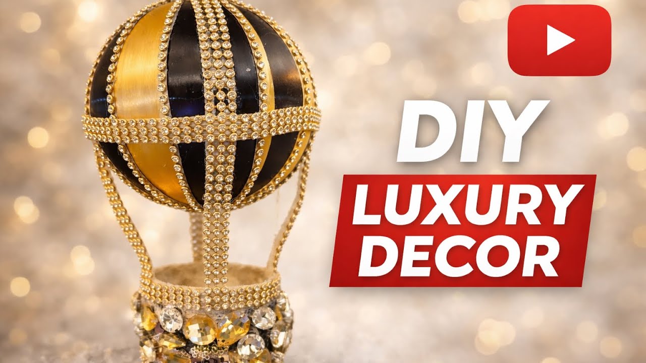 DIY Luxury Decor Hot Air Balloon from Scratch | Full Step by Step Masterclass