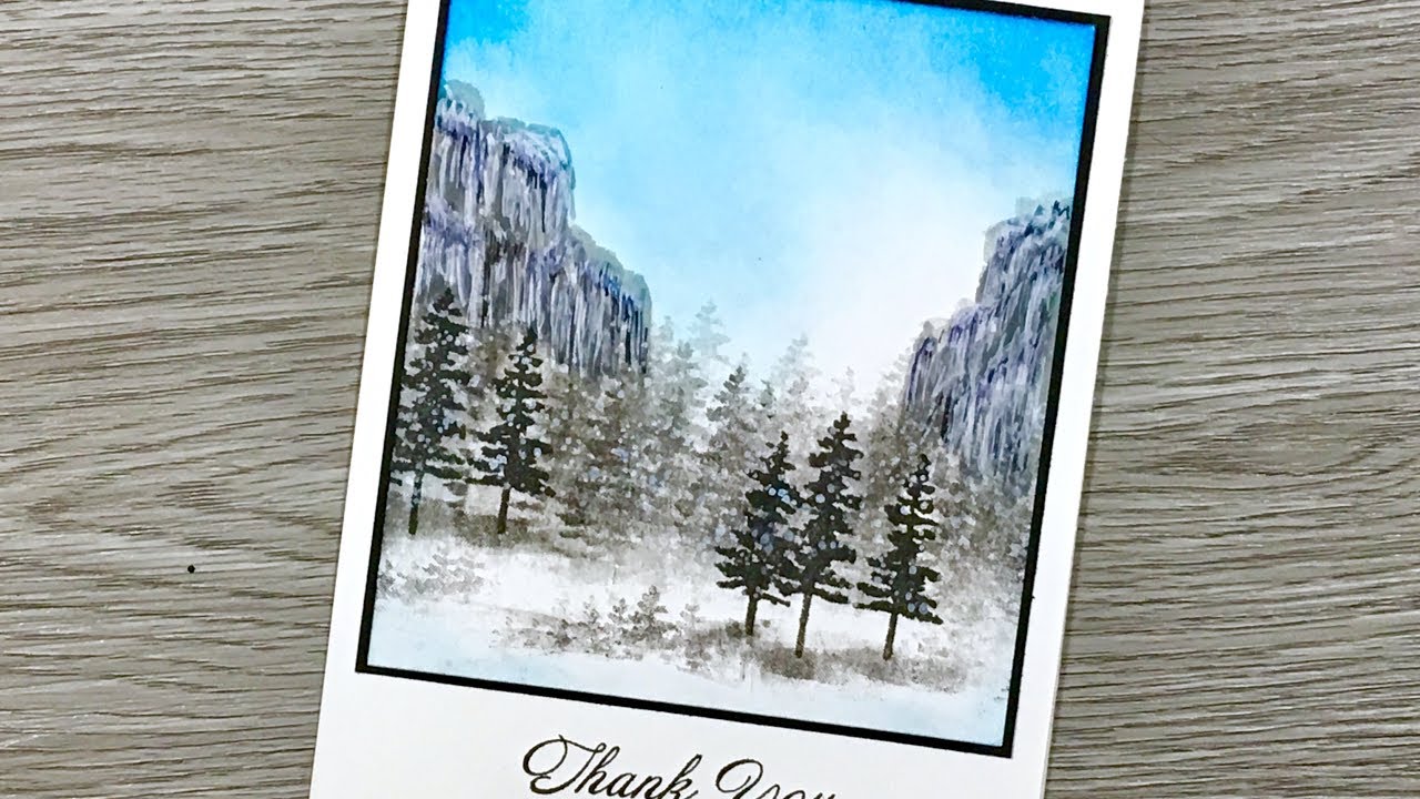 Waterfront Card | Snow Scene | Stampin Up