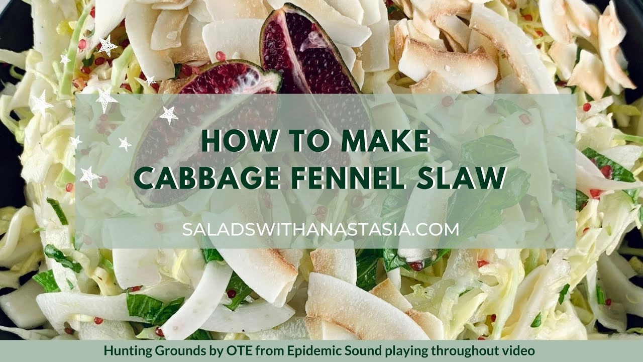CABBAGE FENNEL SLAW WITH FINGER LIMES
