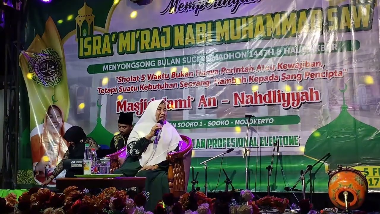 Pengajian umum & Haul Akbar Bu nyai Hj ucik di Masjid Annahdliyyah kauman sooko gg 1 -Mojokerto