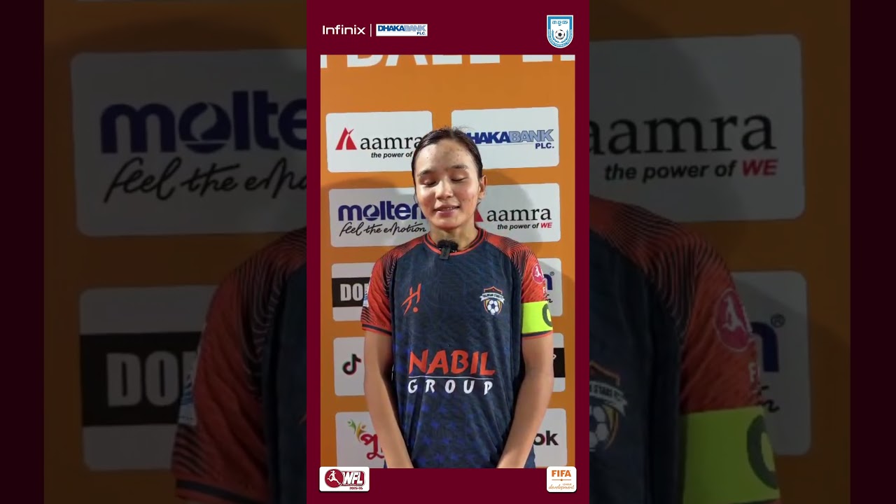 Post-match words from Ritu Porna Chakma || (Player of the Match |  Rajshahi Stars Football Club)