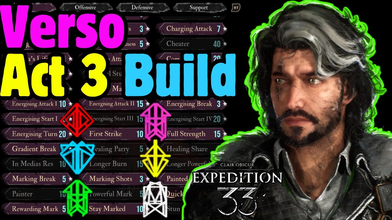 Best VERSO BUILD ACT 3 Guide - Clair Obscur: Expedition 33