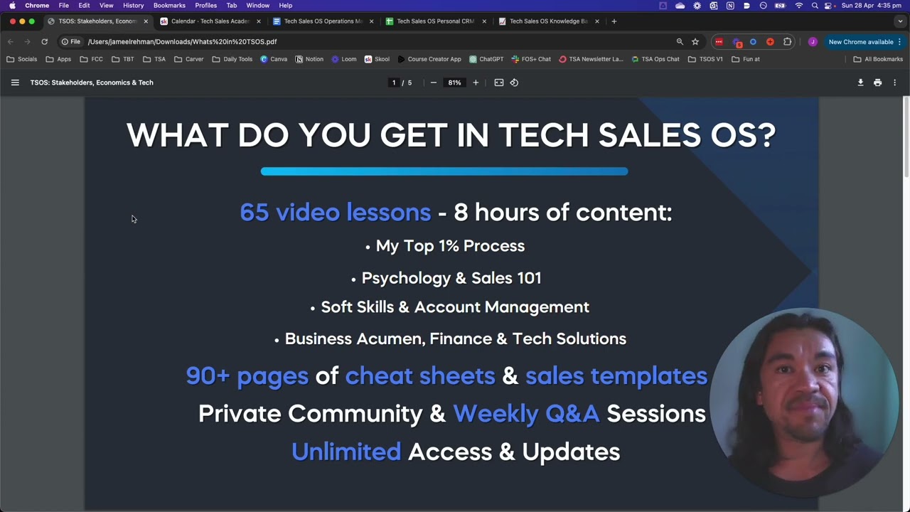 What's Inside Tech Sales Academy?